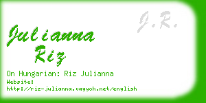 julianna riz business card